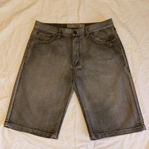 Men's Halifax Gray Blue Jean Shorts,  Size 40